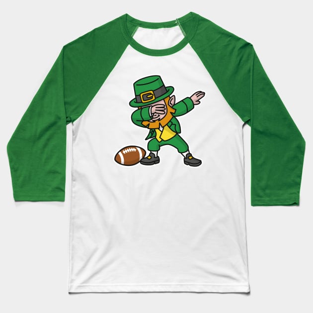 Dab dabbing leprechaun St. Patrick's day rugby Baseball T-Shirt by LaundryFactory